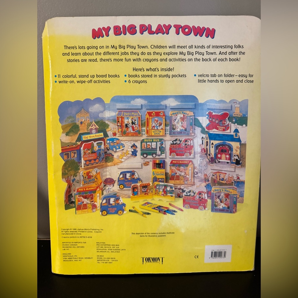 My Big Playtown Kids Puzzle / Playset - Colorful Town Scene - Picture 3 of 7
